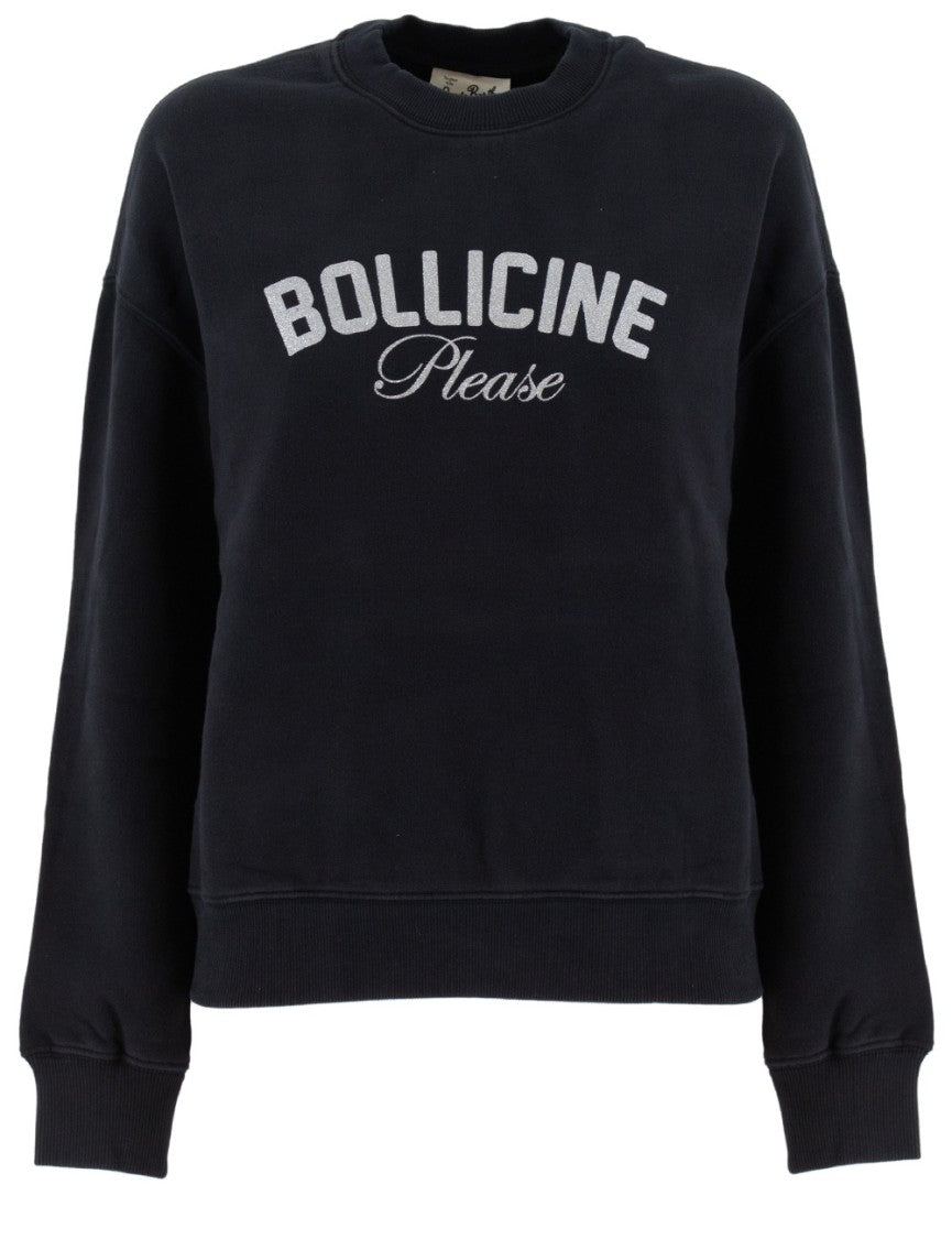Mc2 Saint Barth Relaxed Fit Black Sweatshirt