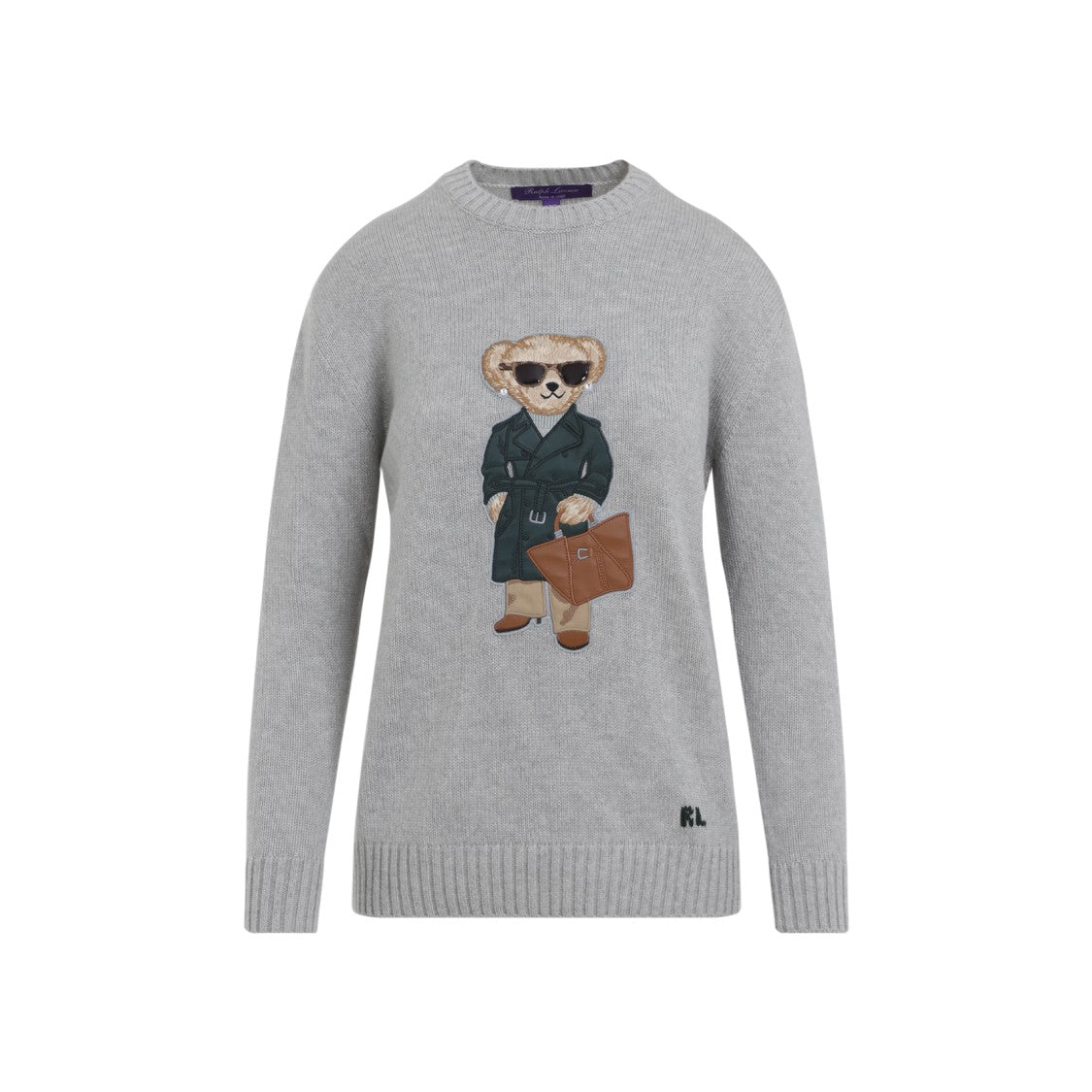 Polo Ralph Lauren Cashmere Knit Pullover With Iconic Bear Design