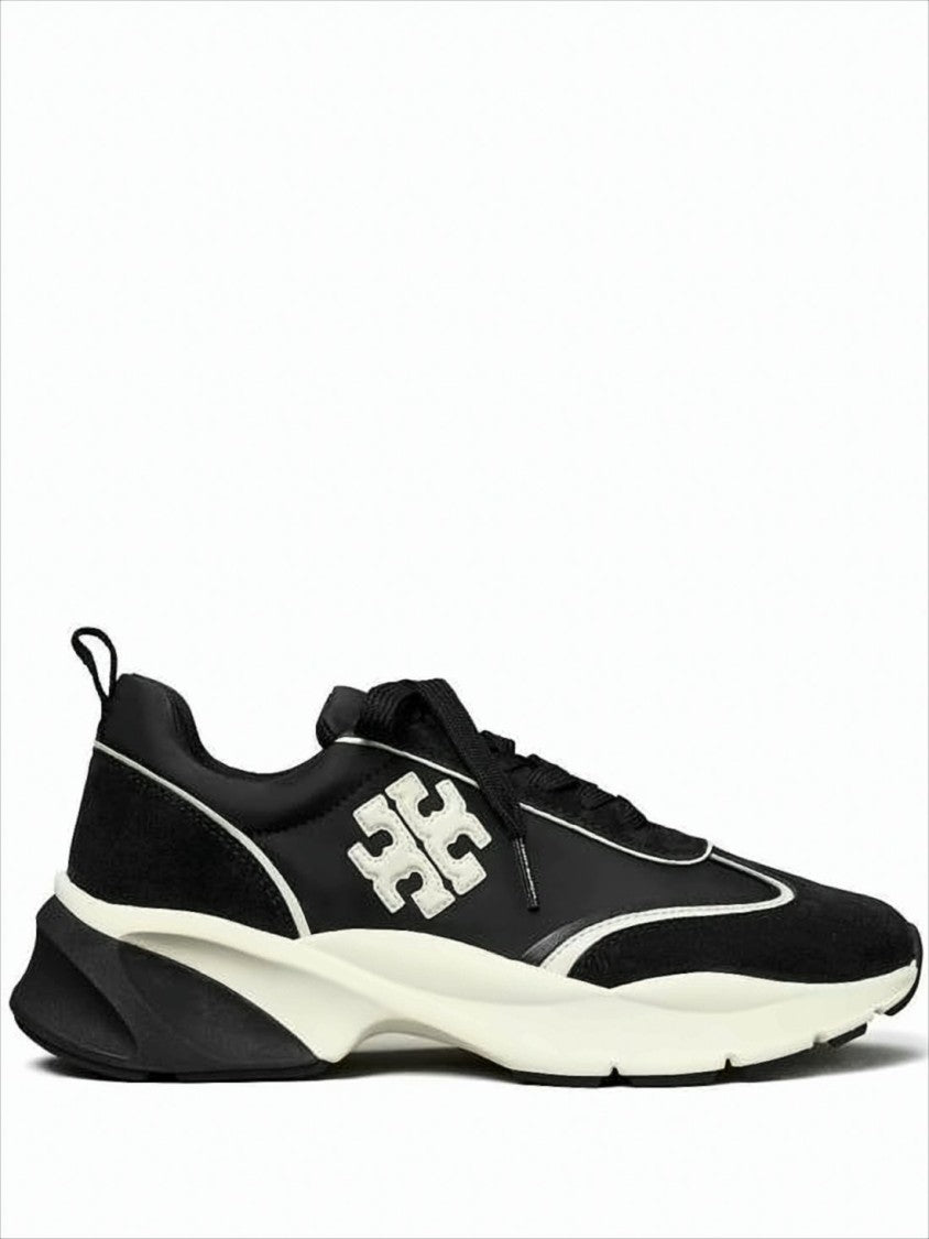 Tory Burch Suede And Nylon Sneakers