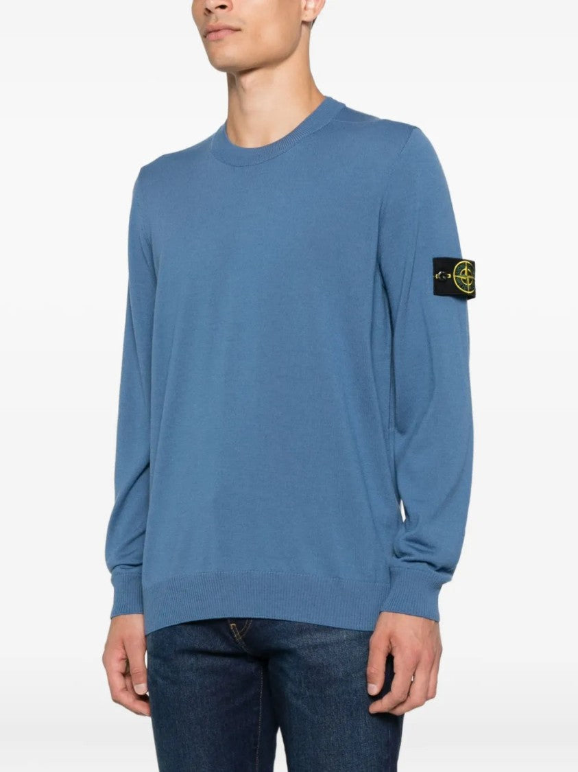 Stone Island Classic Long-Sleeve Crew-Neck Sweater