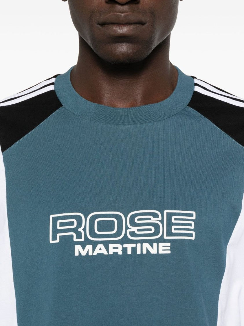 Martine Rose Panelled Short-Sleeve Crew Neck T-Shirt With Graphic Accents