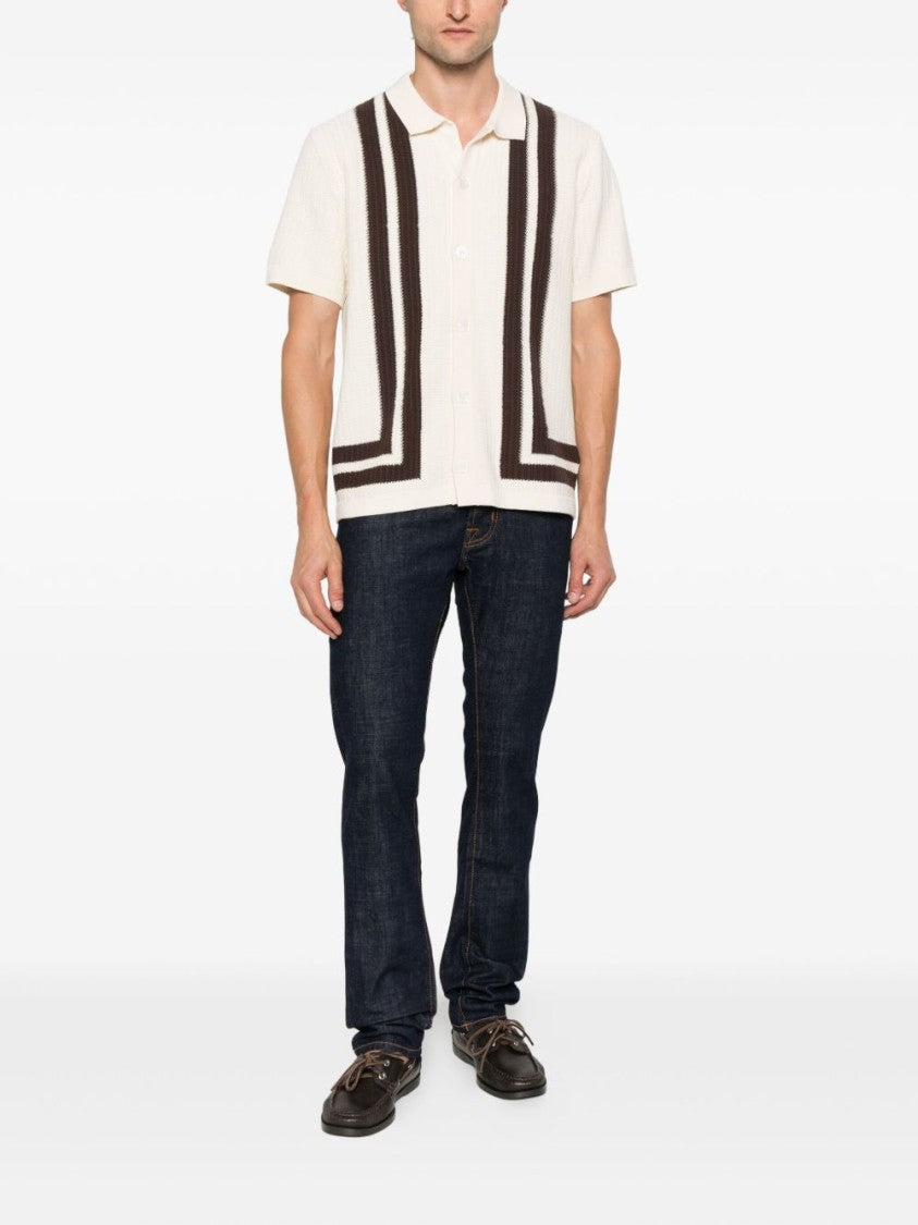 Jacob Cohen Straight Leg Denim Jeans With Classic Five-Pocket Design