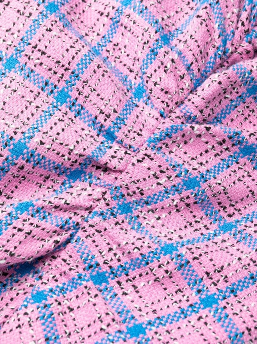 Ganni Check Suiting Mini Dress