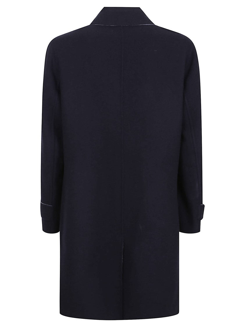 Eleventy Reversible Wool Coat With Design