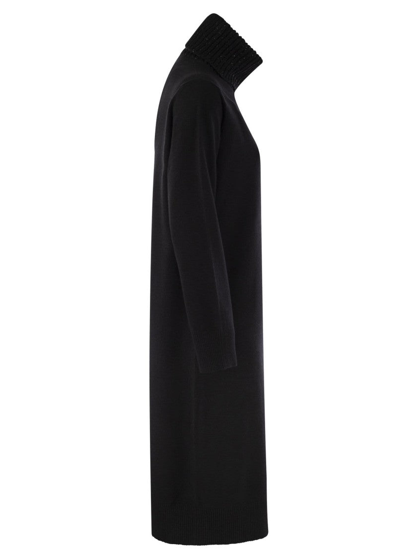 Fabiana Filippi High Neck Dress With Sequins