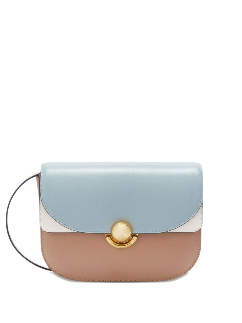 Furla Structured Shoulder Bag In Cognac Brown