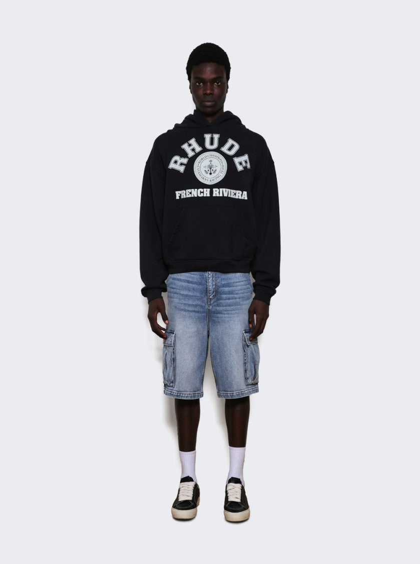 Rhude French Riviera Hoodie Vintage Black