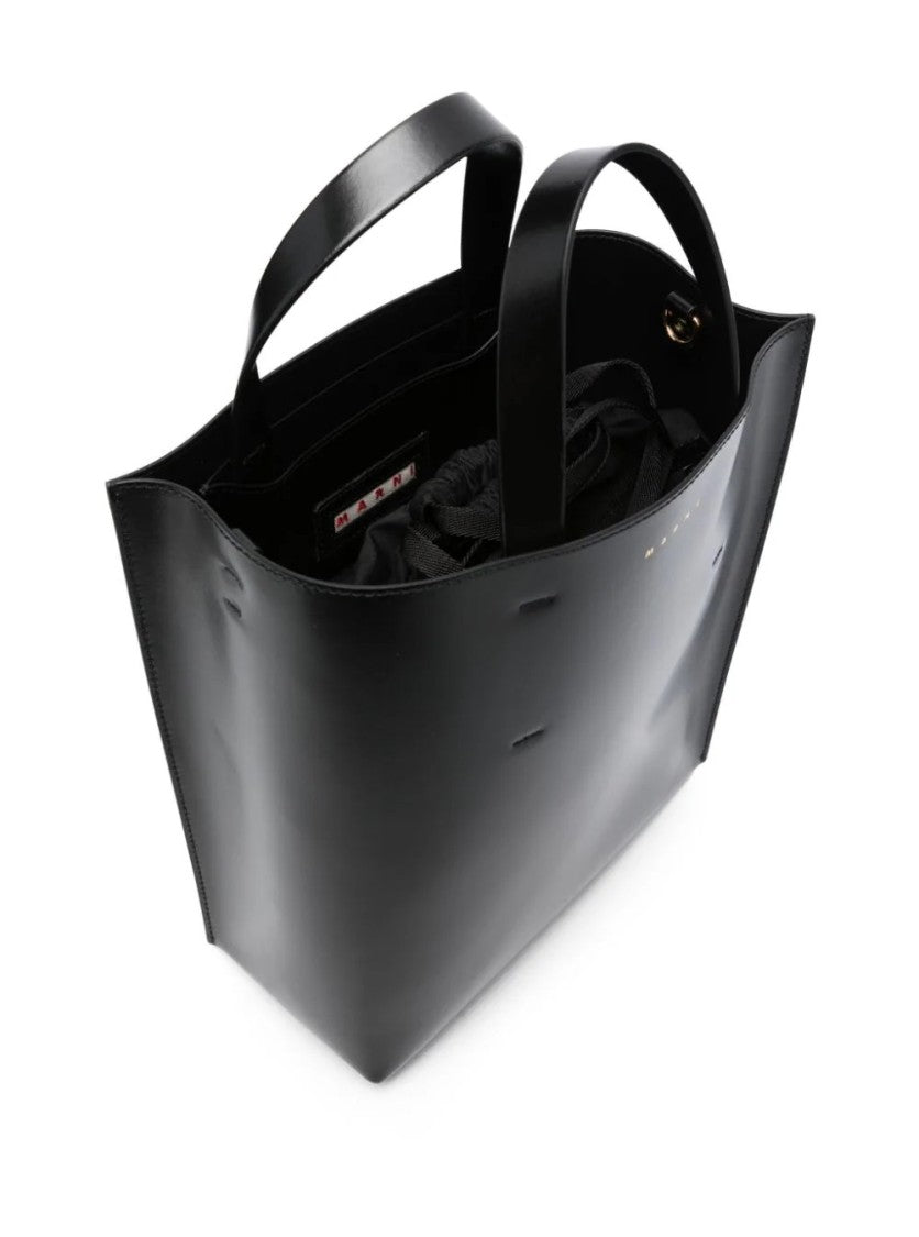 Marni Black Calf Leather Shoulder Bag