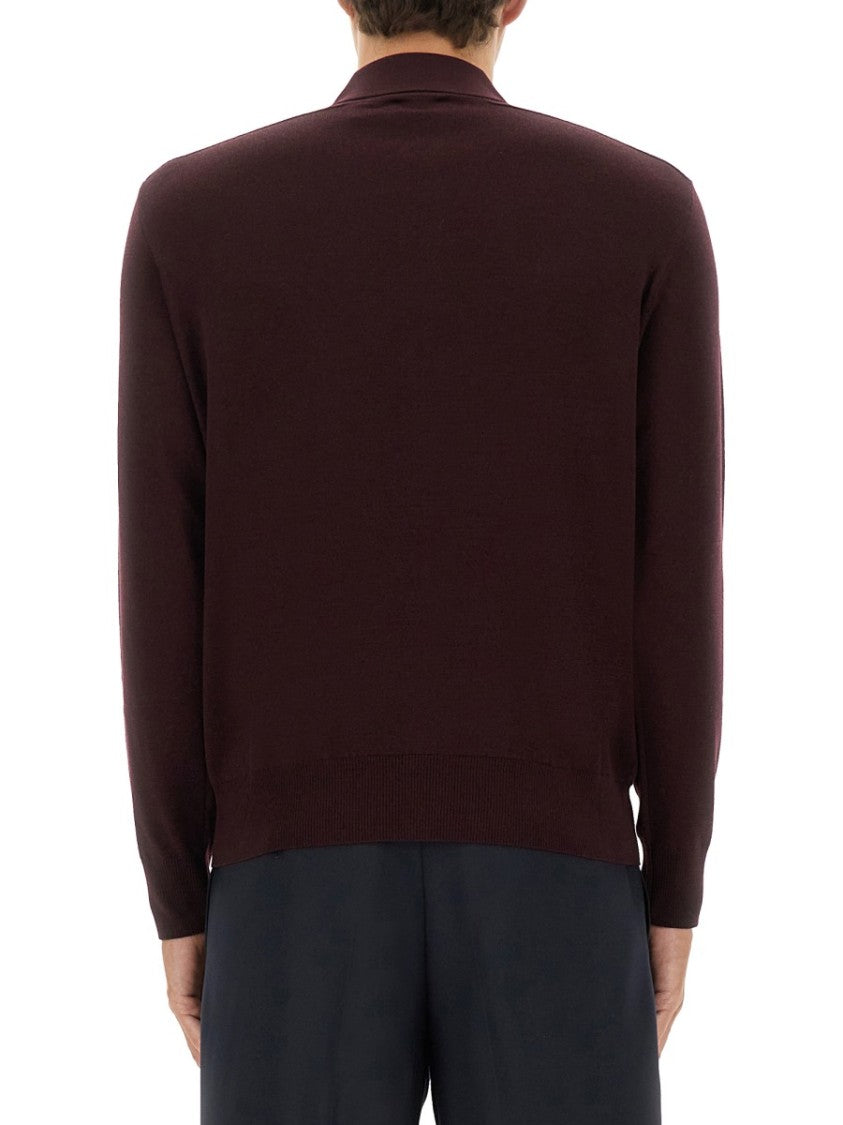 Burberry Long-Sleeved Polo Shirt
