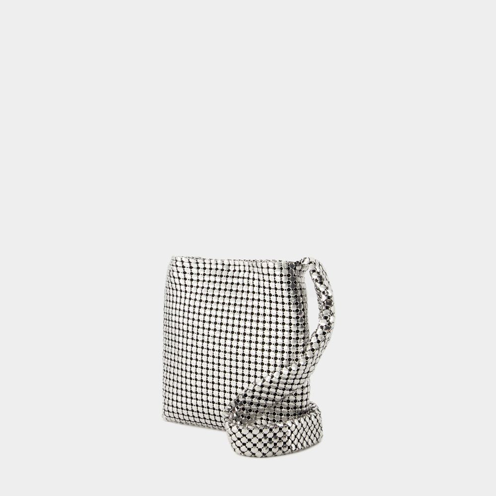 Rabanne Pixel Crossbody - Aluminum - Silver