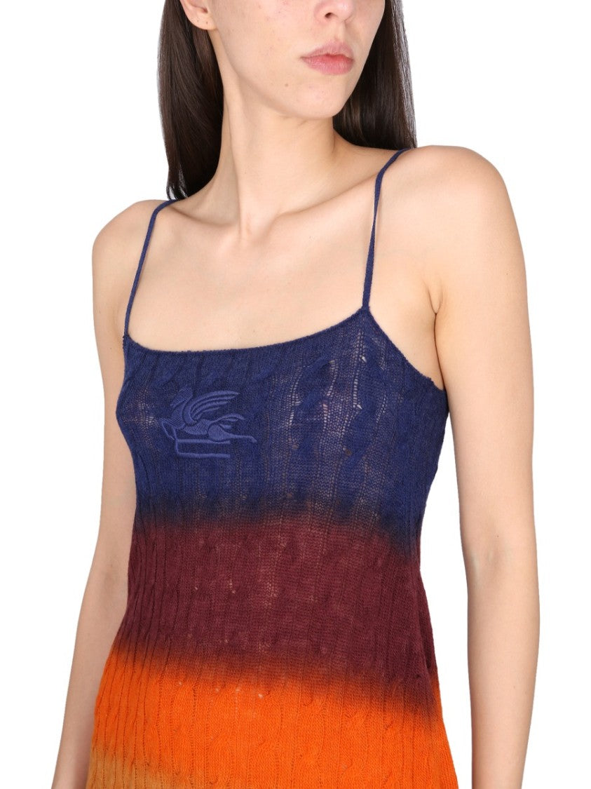 Etro Shaded Wool Mini Dress