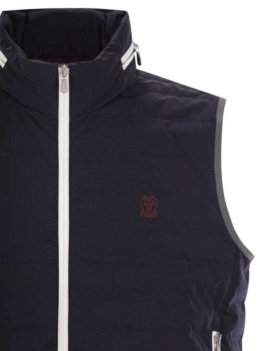 Brunello Cucinelli Sleeveless Nylon Down Jacket