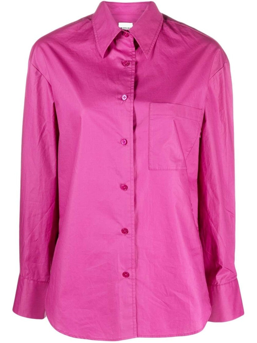Isabel Marant Étoile Patch-Pocket Cotton Shirt