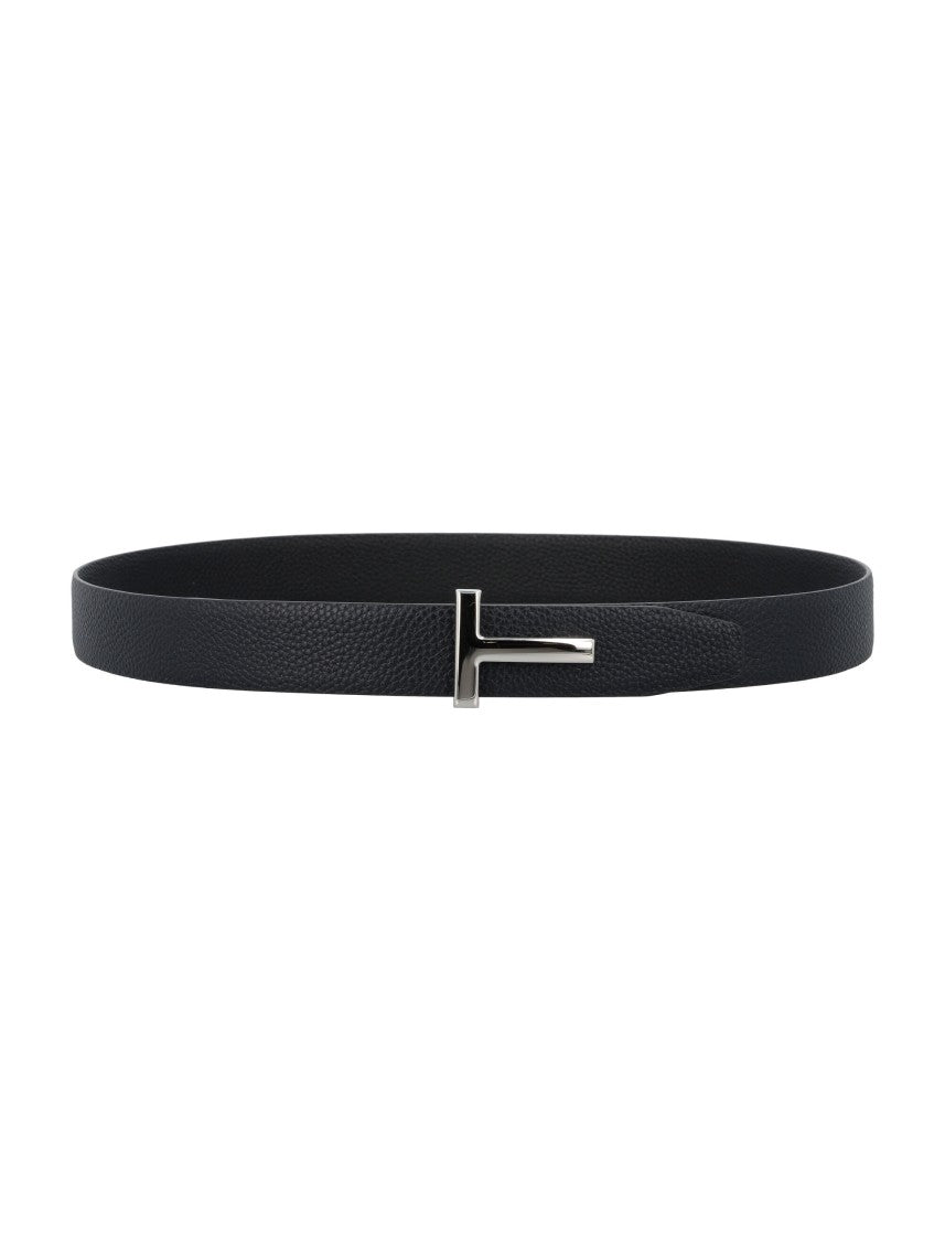 Tom Ford Soft Grain Leather Reversible T Belt 30