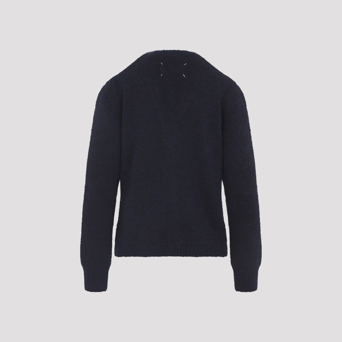 Maison Margiela Navy Blue Virgin Wool Cardigan