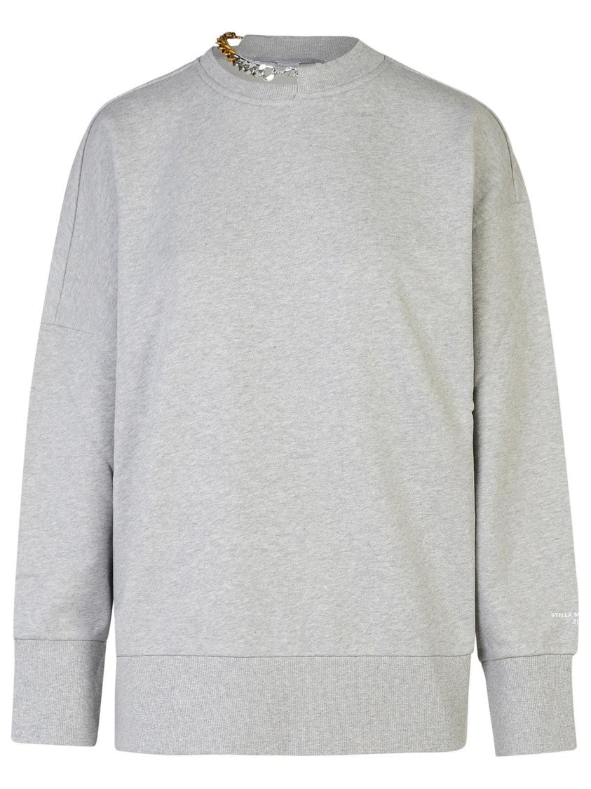 Stella Mccartney Grey Cotton Sweatshirt