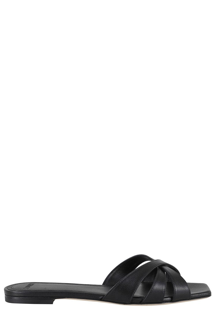 3Juin Nerea Woven Strap Calf Leather Sandals