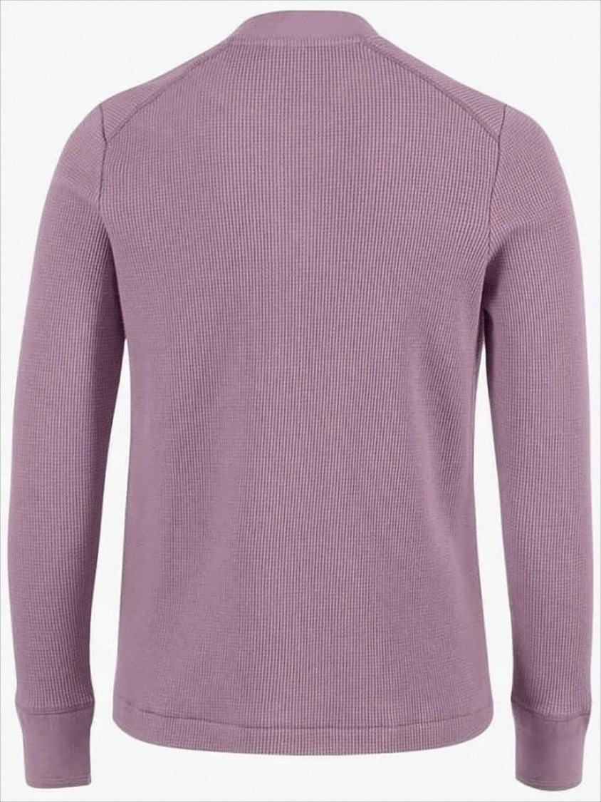 Klattermusen Ribbed Knit Long-Sleeved Top With Button Placket