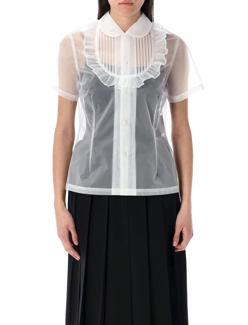 Comme Des Garçons Tulle Shirt Plastron