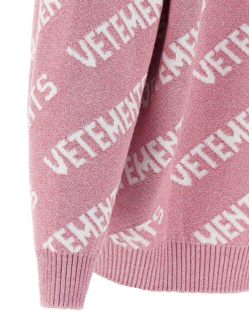 Vetements Lurex Monogram Sweater