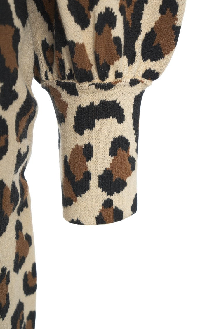 Farm Rio Animal Print Midi Dress
