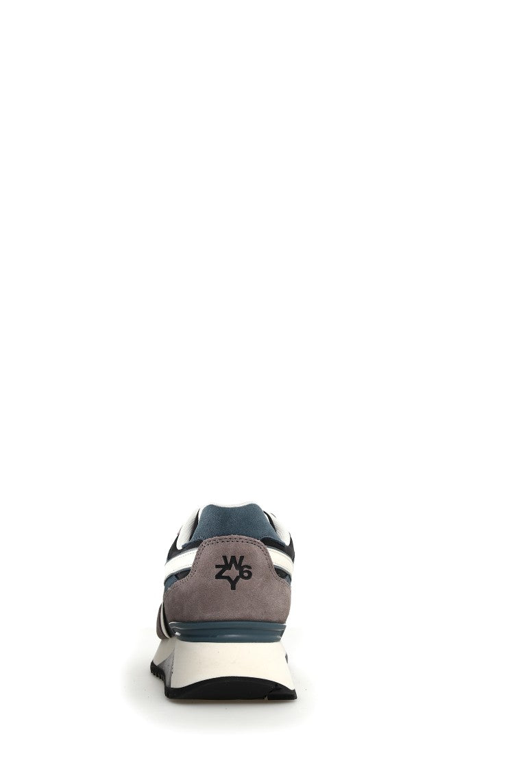 W6yz Ultra-Light Sneakers With Technical Fabric And Suede Blend