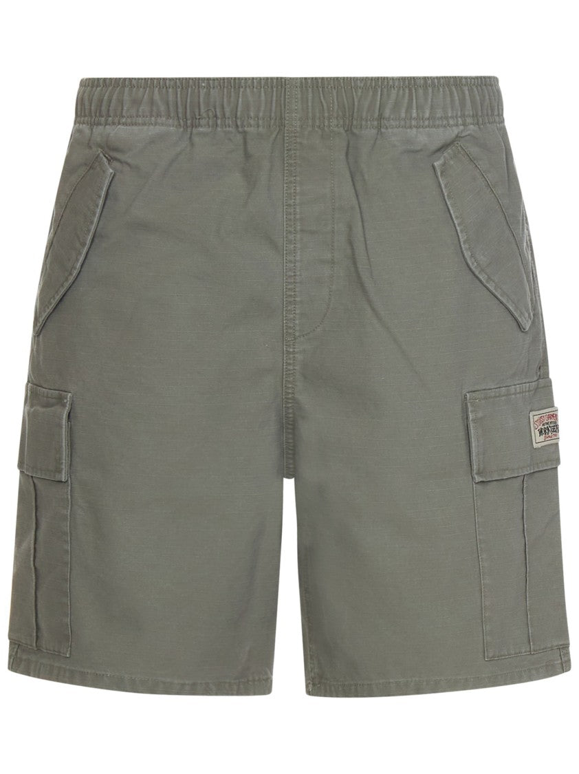 Stussy Olive Enzyme Wash Cargo Shorts