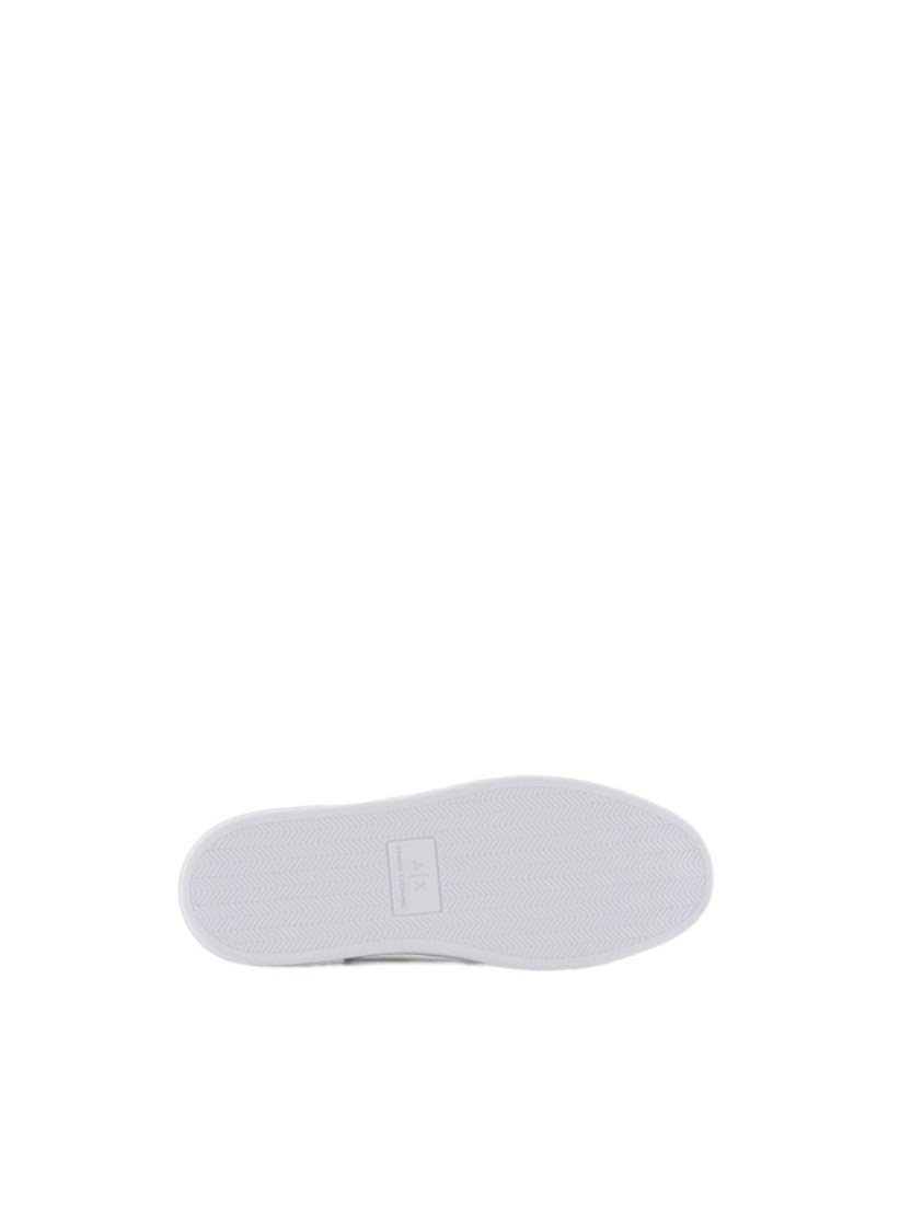Armani Exchange White Lace-Up Sneakers