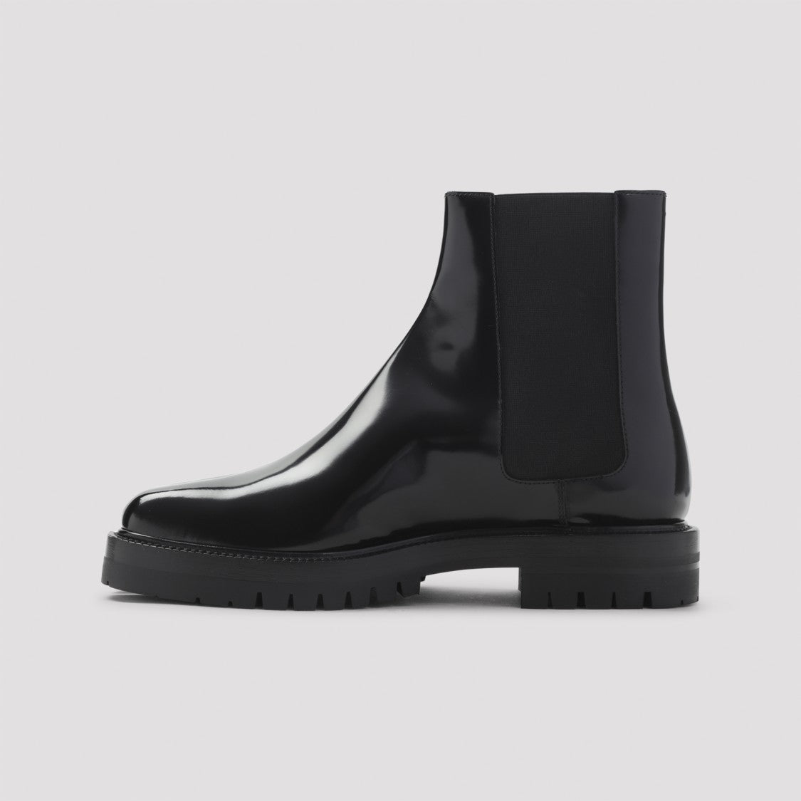 Maison Margiela Tabi County Chelsea Black Calf Leather Boots