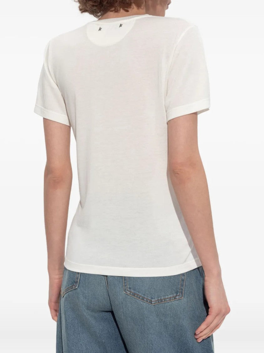 Golden Goose Star-Embellished Printed T-Shirt
