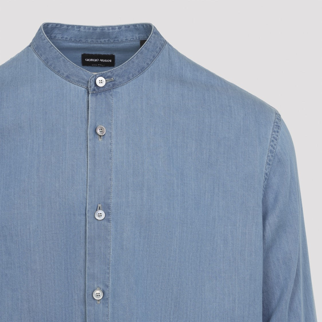 Giorgio Armani Light Blue Cotton Shirt