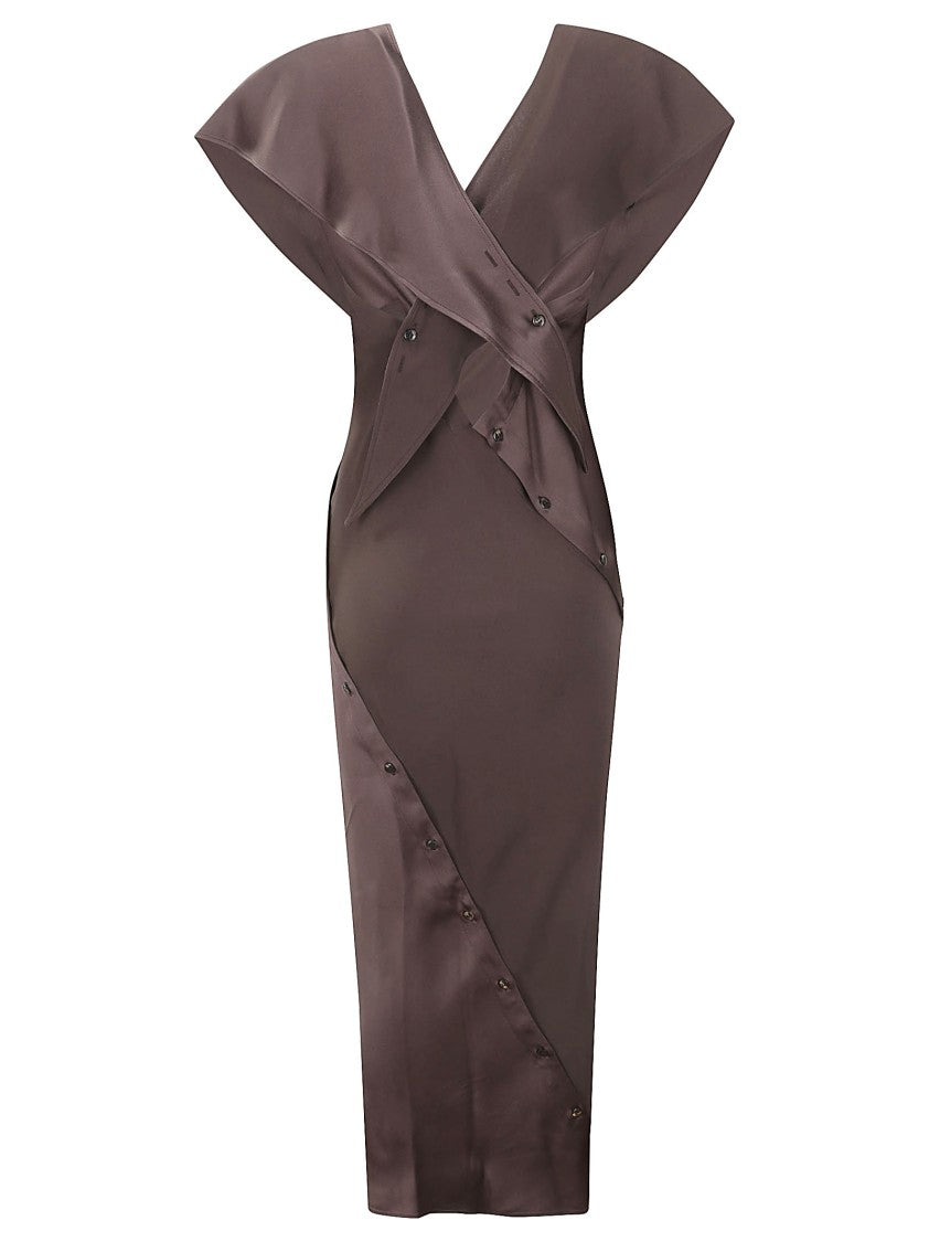 Setchu Setchu V-Neck Long Dress