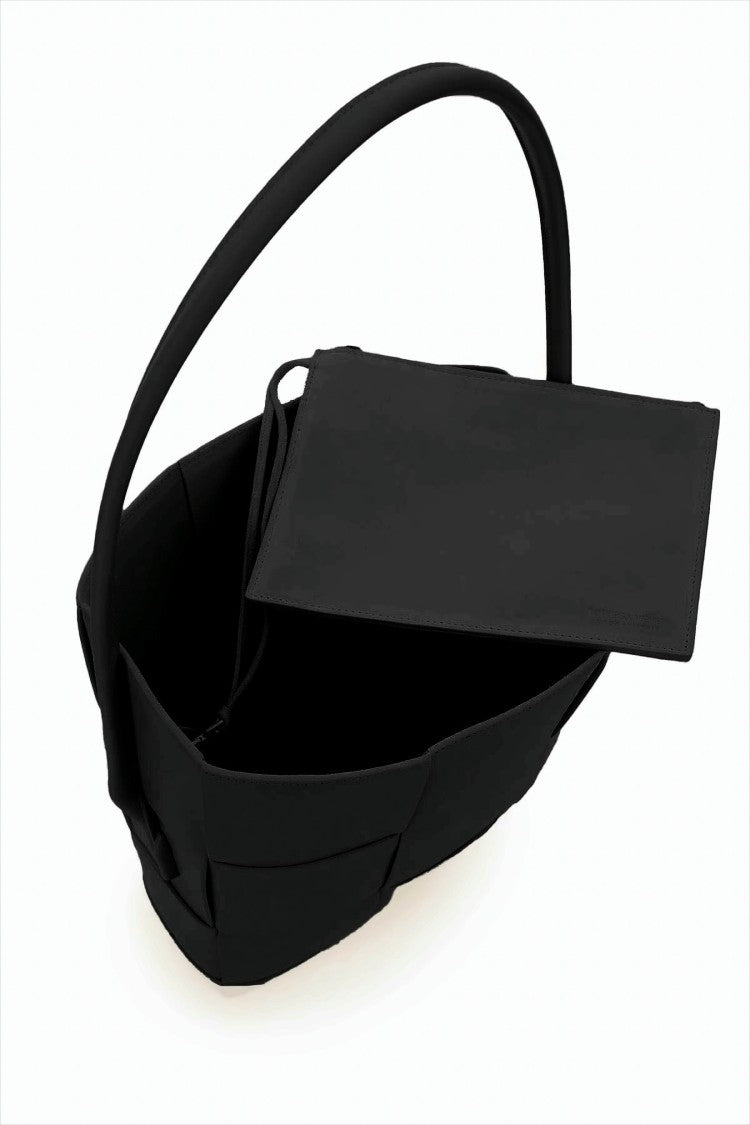 Bottega Veneta Vertical Woven Calfskin Shoulder Bag