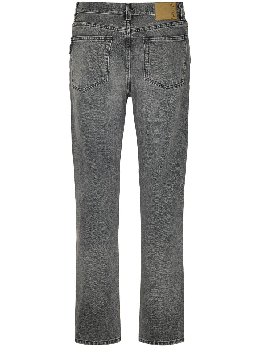 Haikure Slim Fit Grey Jeans With Vintage Appeal