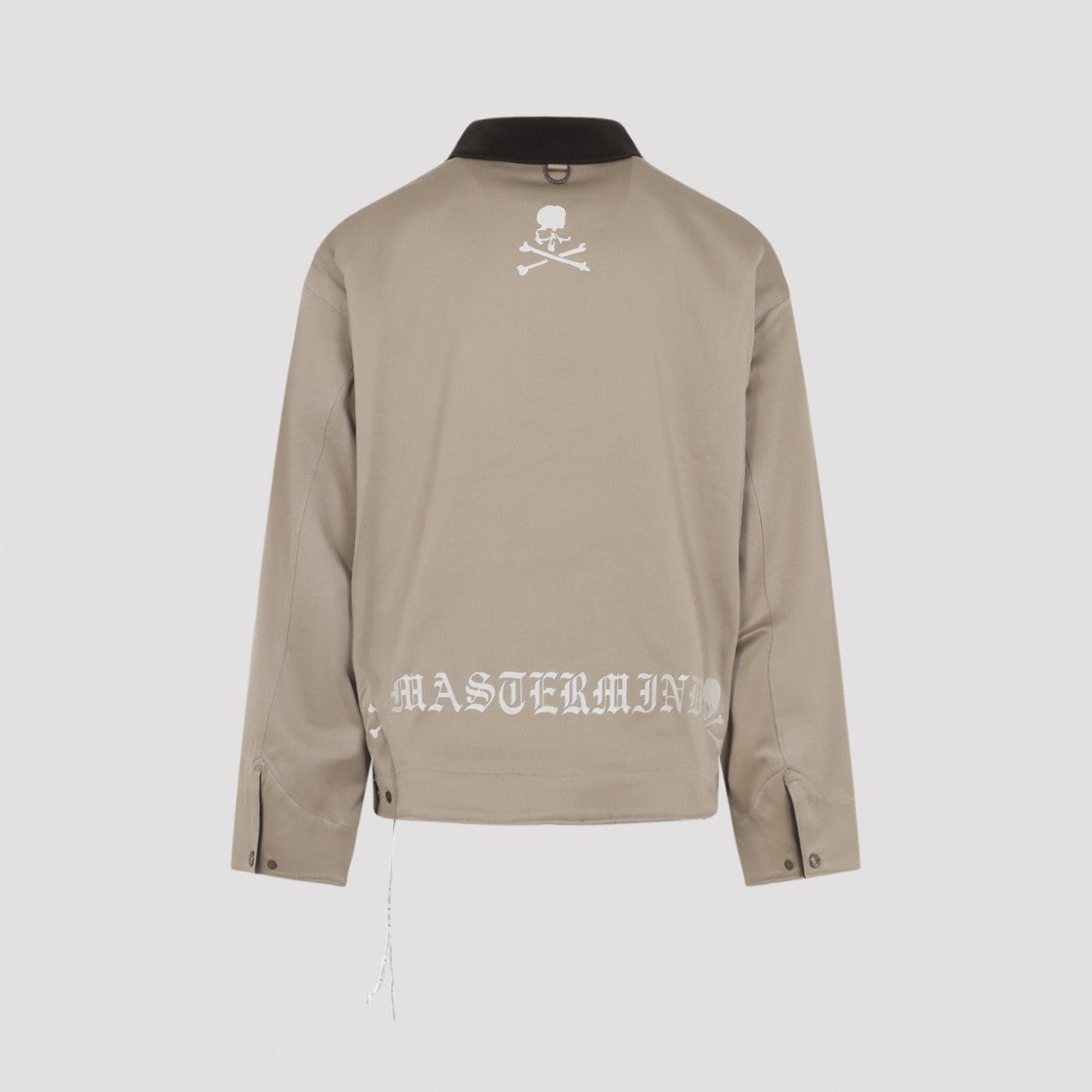 Mastermind Japan Sand Beige Cotton Aviator Jacket With Velvet Collar