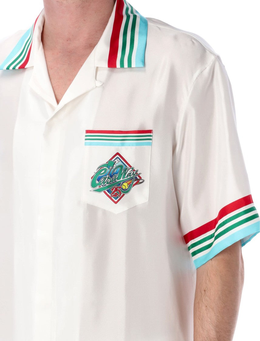 Casablanca Short Sleeve Cuban Collar Shirt