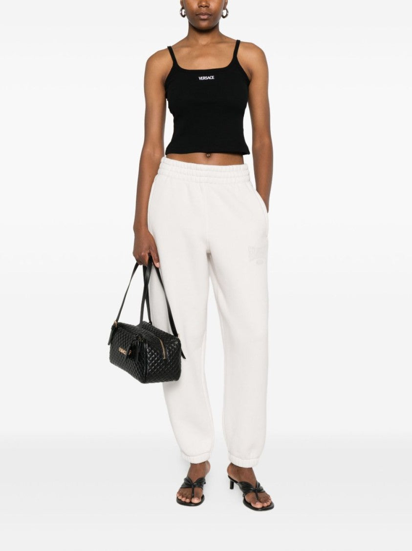 Versace Fitted Black Crop Top