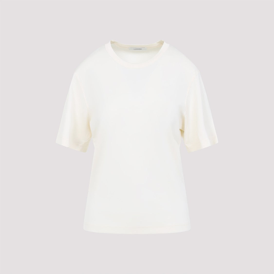 Lemaire Rib White Cotton T-Shirt
