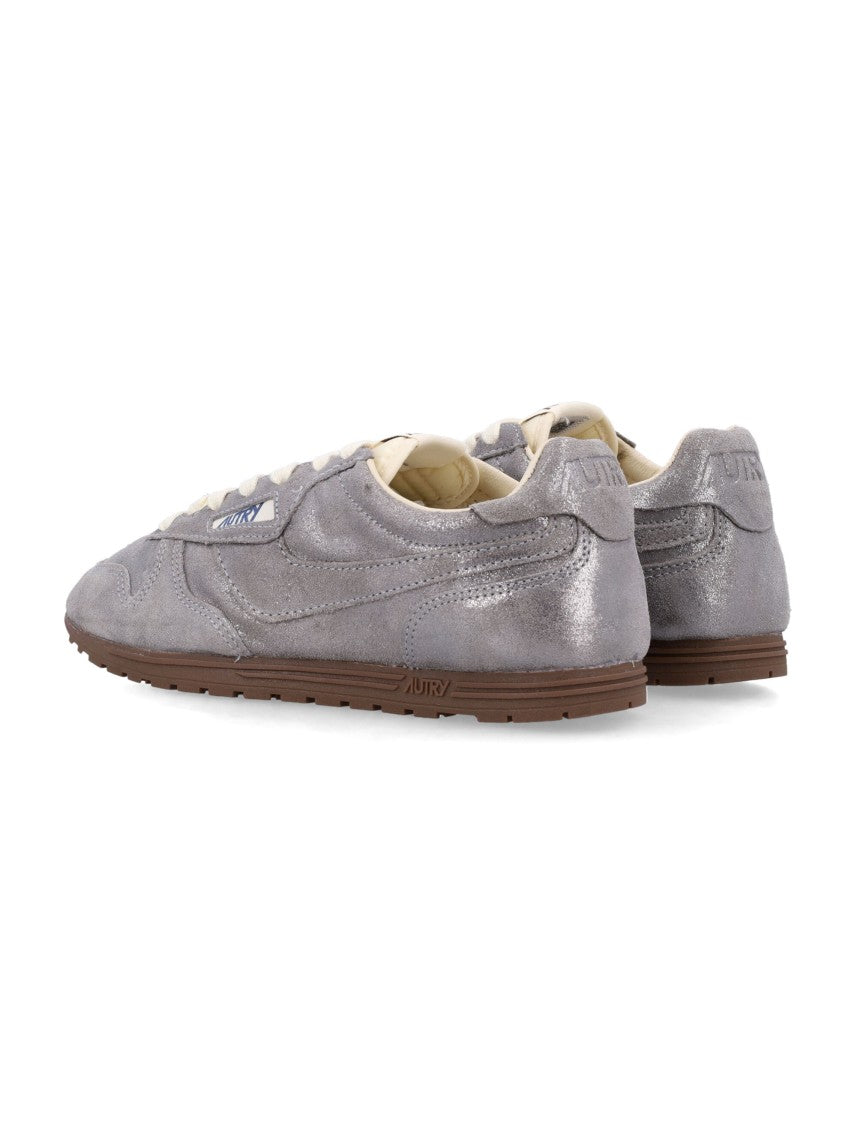 Autry Windspin Metallic Finish Low-Profile Sneakers