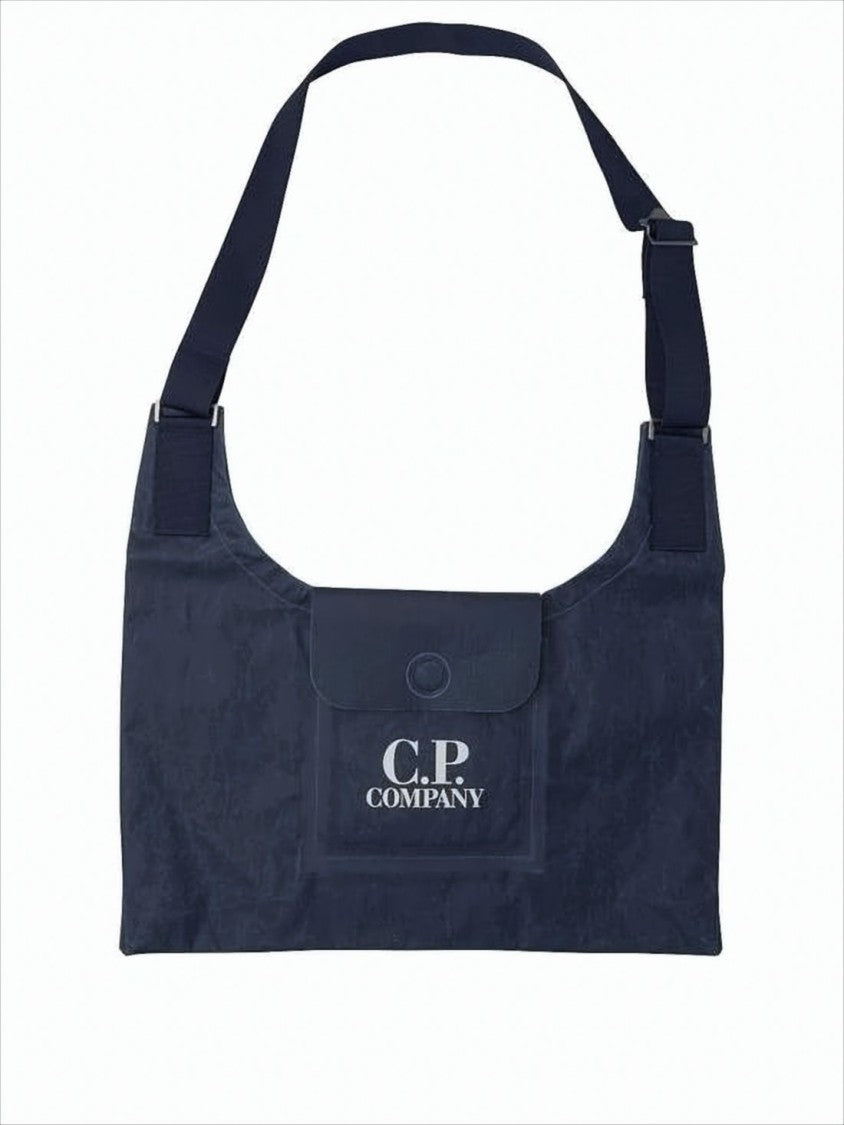 C.P. Company Rectangular Linen Shoulder Bag With Adjustable Strap