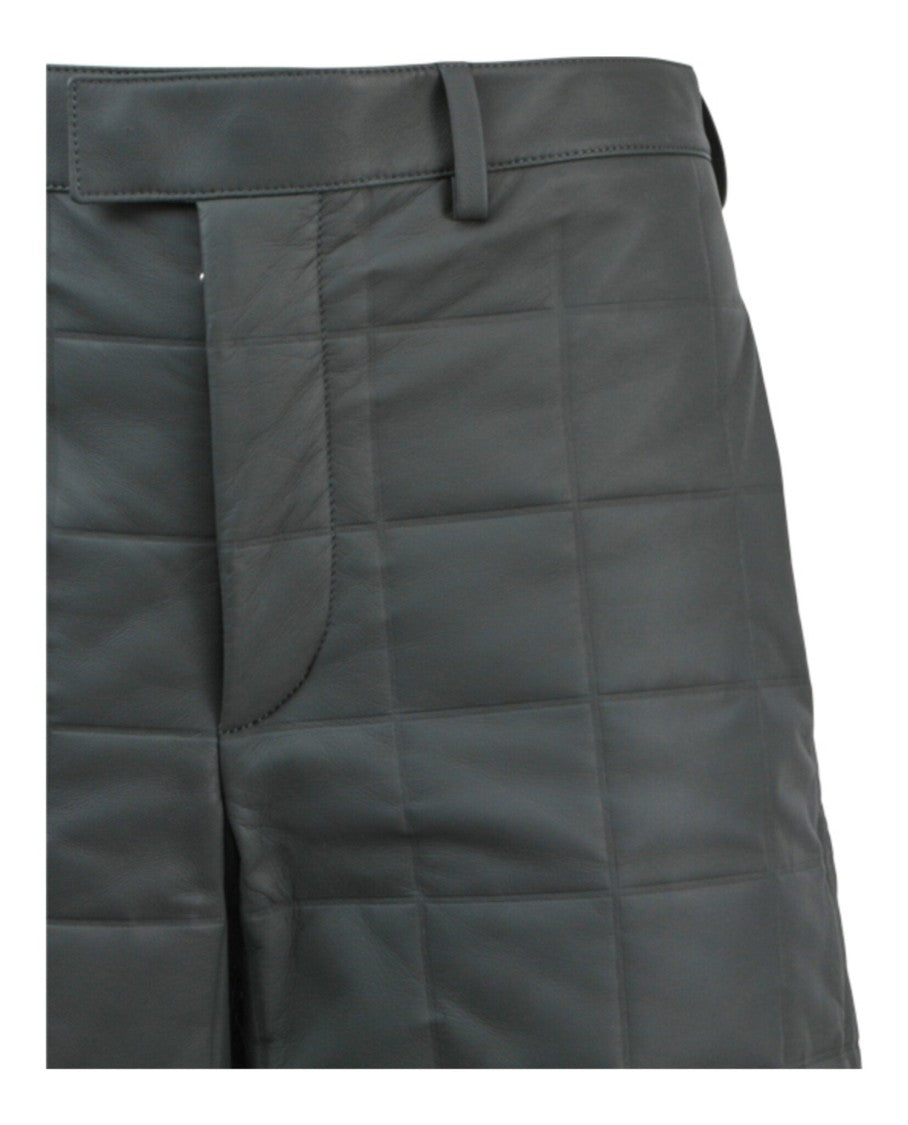 Bottega Veneta Leather Quilted Puffer Shorts