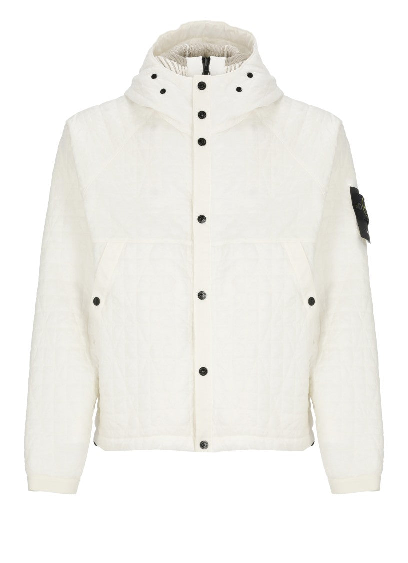 Stone Island Ivory Quilted Jacket