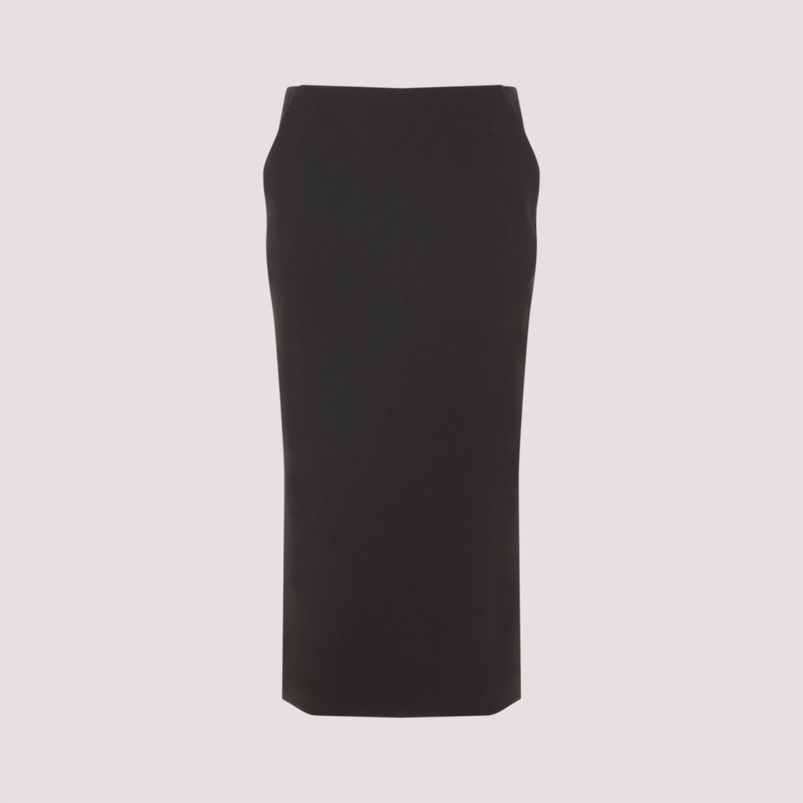 Giorgio Armani Dark Brown Virgin Wool Midi Skirt