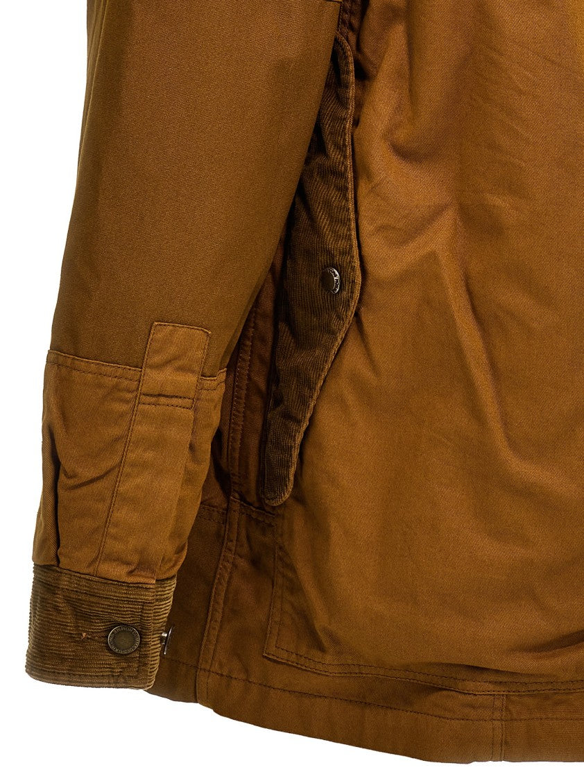 Comme Des Garçons Ribbed Velvet Insert Canvas Jacket