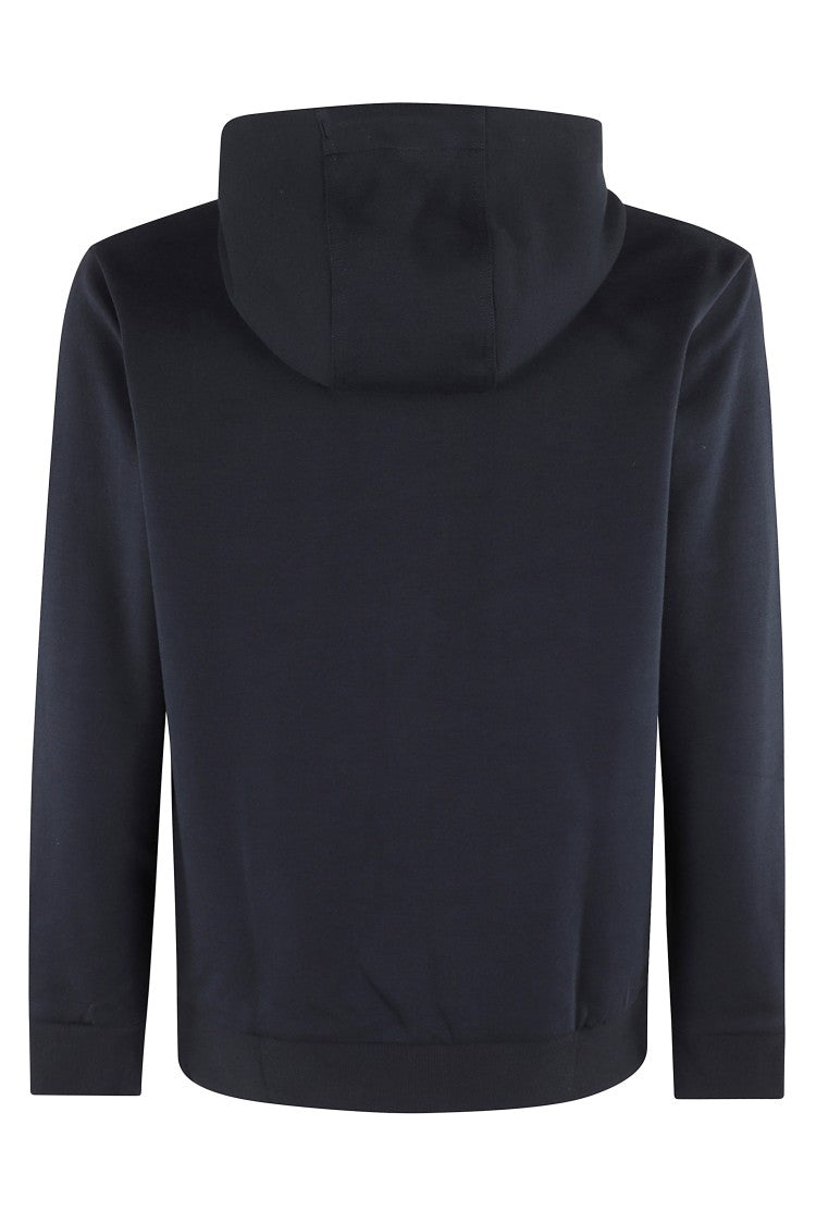 Boss Zip-Up Hoodie With Adjustable Hood And Metallic Logo