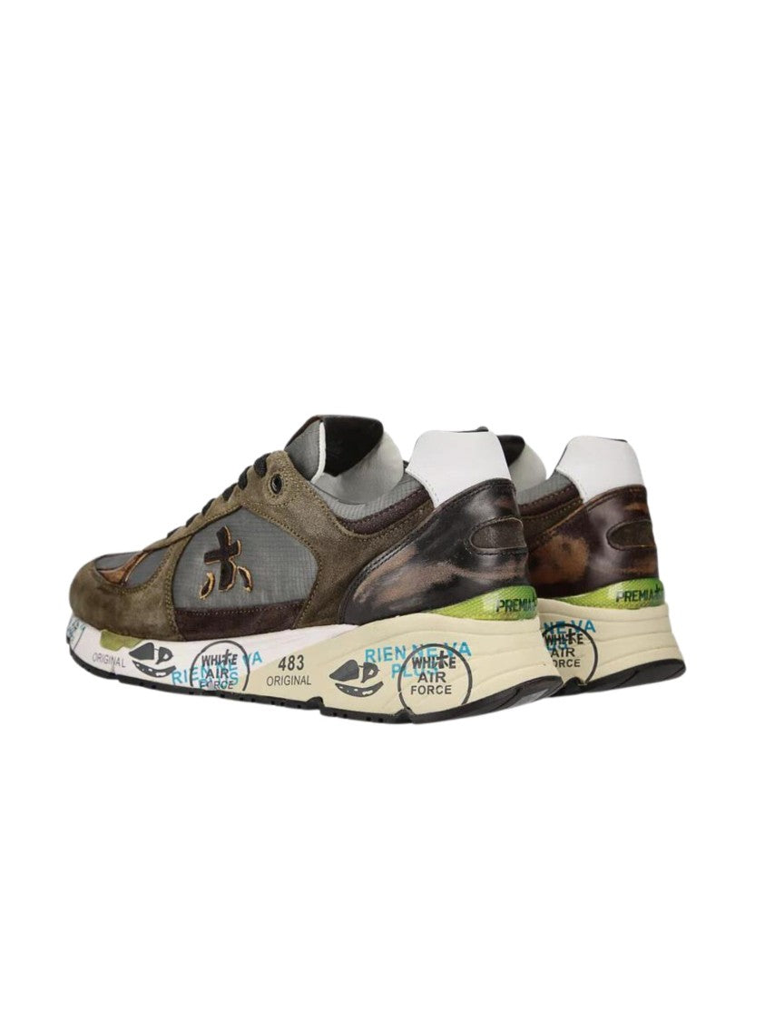 Premiata Brown Lace-Up Sneakers