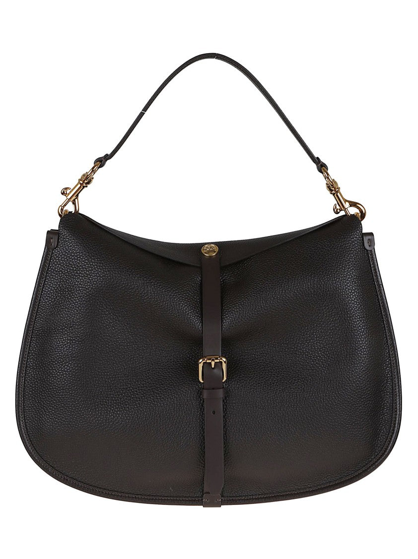 Etro Maxi Pony Crossbody Bag In Tumbled Leather