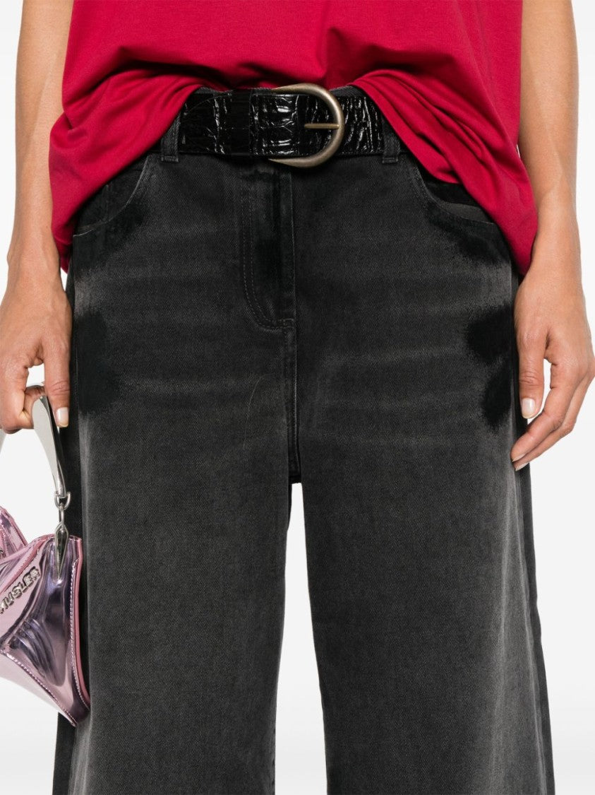 The Attico Layered-Waist Jeans