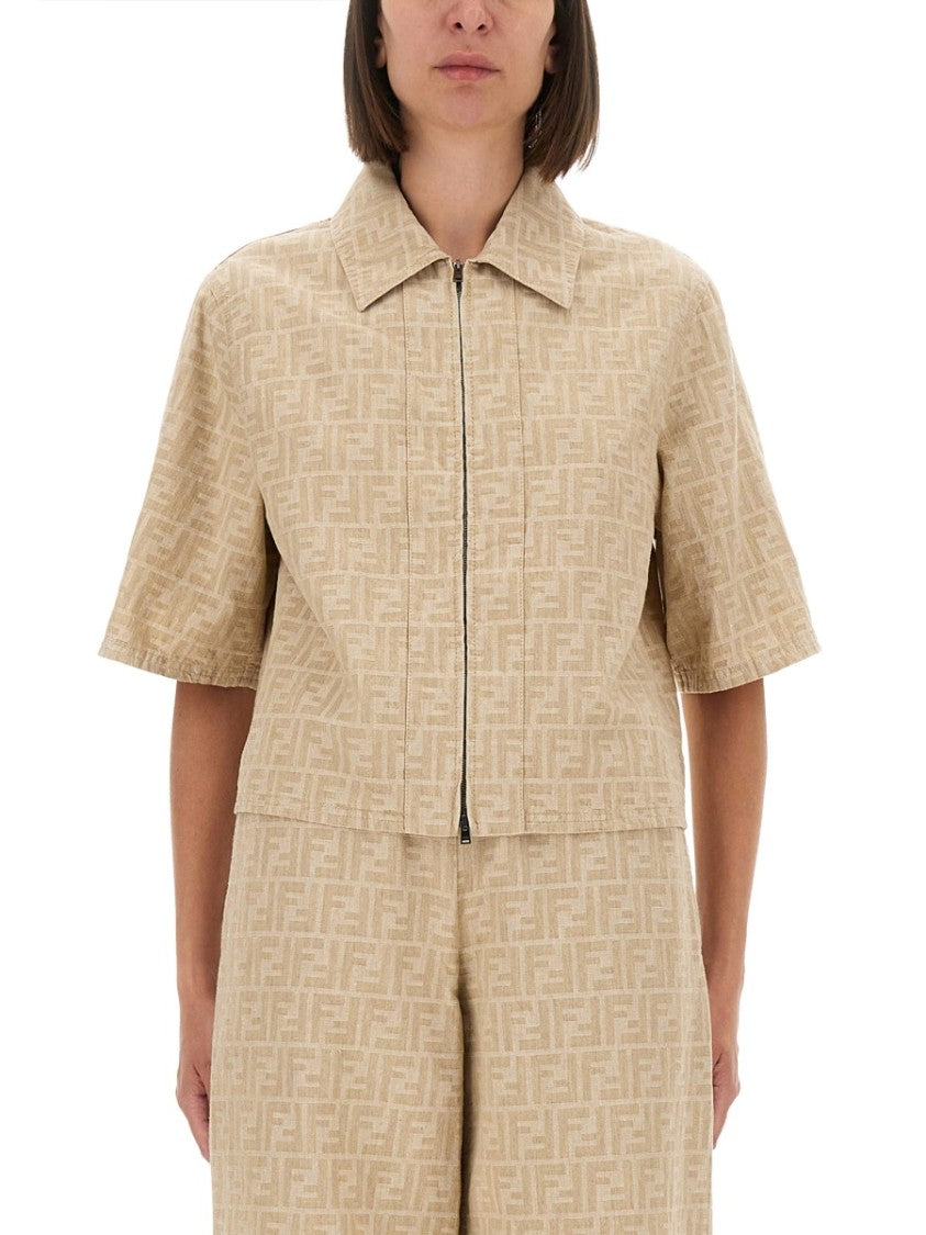 Fendi Ff Chambray Jacket