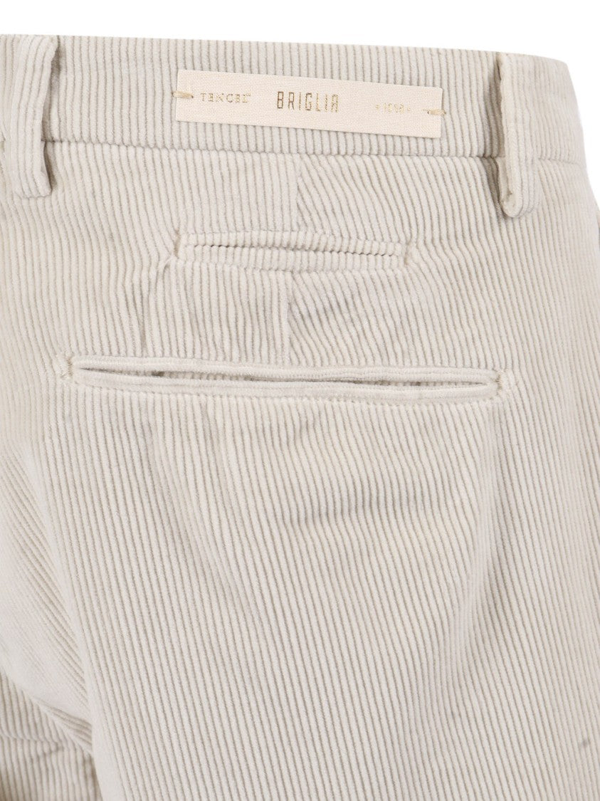 Briglia Tailored Men's Trousers With Flat Front Design